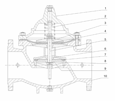 進口水泵控制閥結構圖